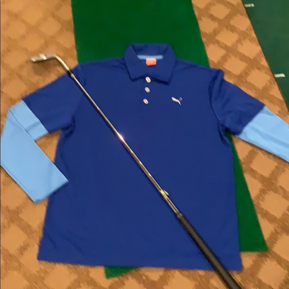 Like new!PUMA XL boys Golf long sleeve polo
